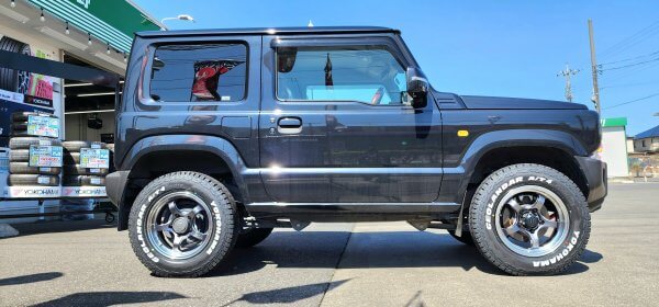 ジムニー用(JB64 JB23 JA11系) MUD-S7 16インチ×5.5J+20 マットブラック×BRIDESTONE DUELER M/T674 185/85R16 105/103 LT